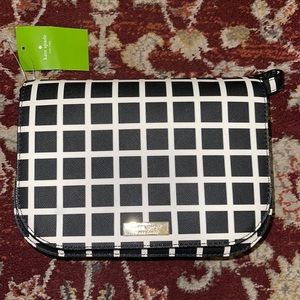 KATE SPADE NY LAUREL WAY LARGE CARSEN PRINTED CHECK CROSSBODY BAG - NWT